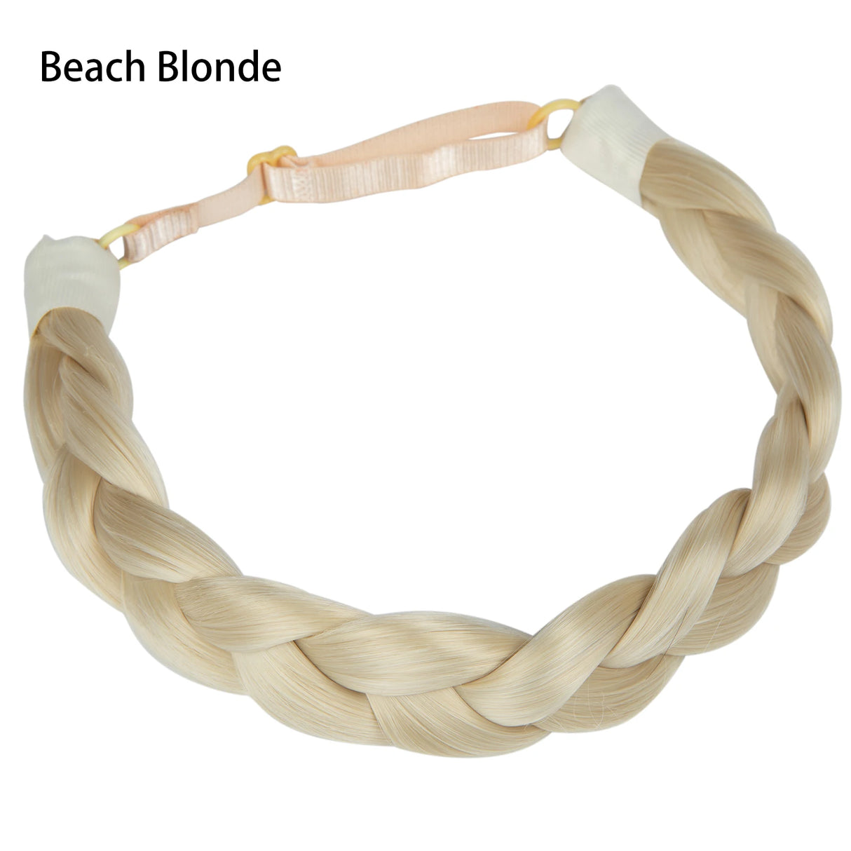 Synthetic Fishtail Braid Hairband Bohemian Style beach blonde