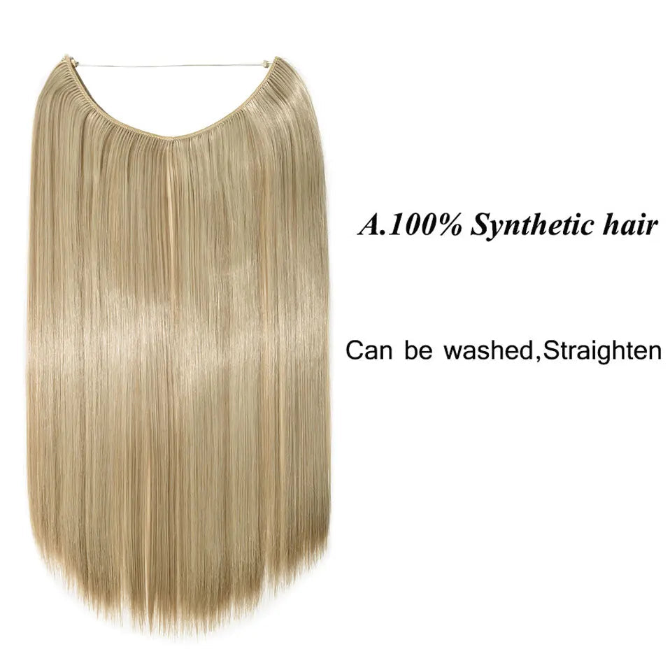 Synthetic Invisible Wire No Clips In Hair Extensions