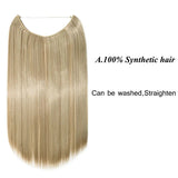 Synthetic Invisible Wire No Clips In Hair Extensions