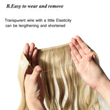 Synthetic Invisible Wire No Clips In Hair Extensions