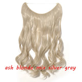 ash blonde mix silver gray 