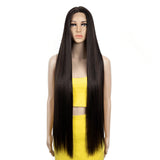 Synthetic Lace Front Wig 38 Inch Ombre Blonde black