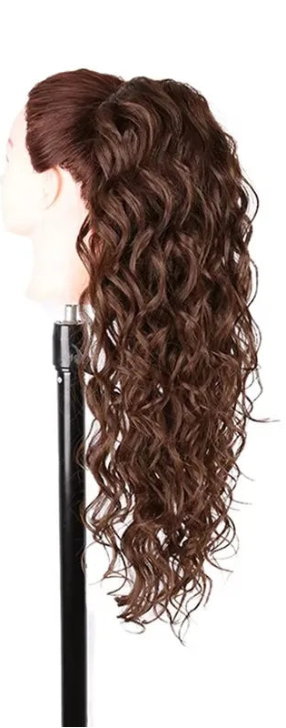Synthetic Long Water Drawstring Curly Ponytails Hair Extension