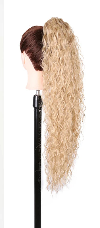 Synthetic Long Water Drawstring Curly Ponytails Hair Extension