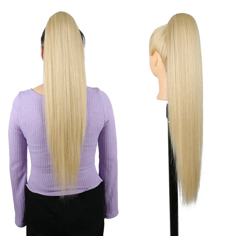 Synthetic Long Water Drawstring Curly Ponytails Hair Extension