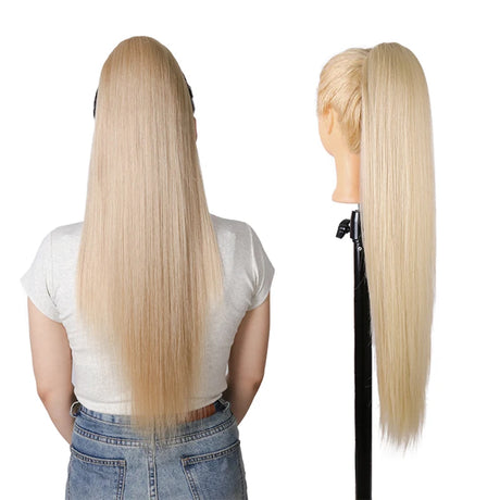 Synthetic Long Water Drawstring Curly Ponytails Hair Extension