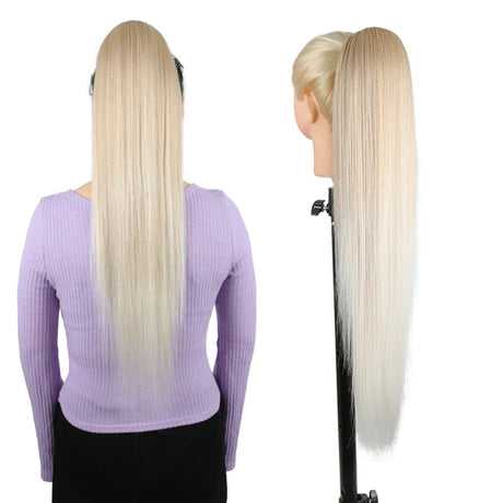 Synthetic Long Water Drawstring Curly Ponytails Hair Extension