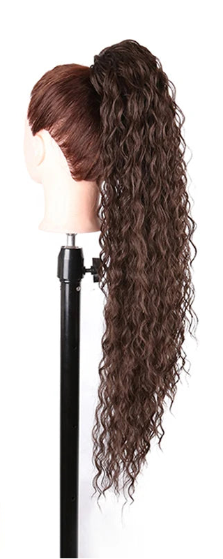 Synthetic Long Water Drawstring Curly Ponytails Hair Extension