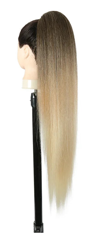 Synthetic Long Water Drawstring Curly Ponytails Hair Extension