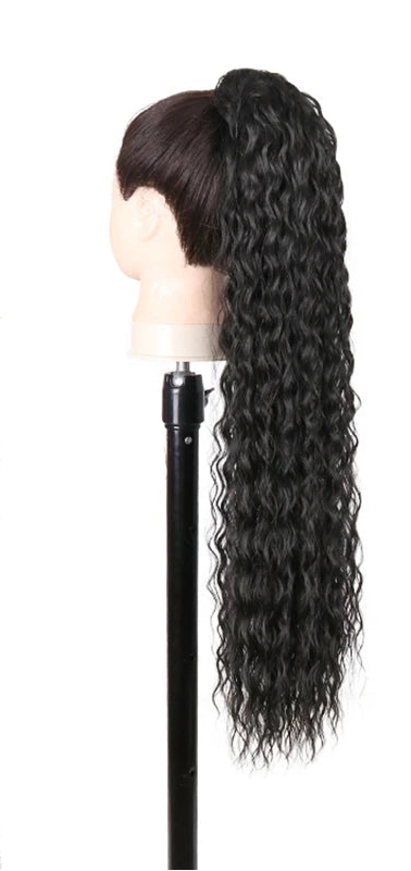 Synthetic Long Water Drawstring Curly Ponytails Hair Extension