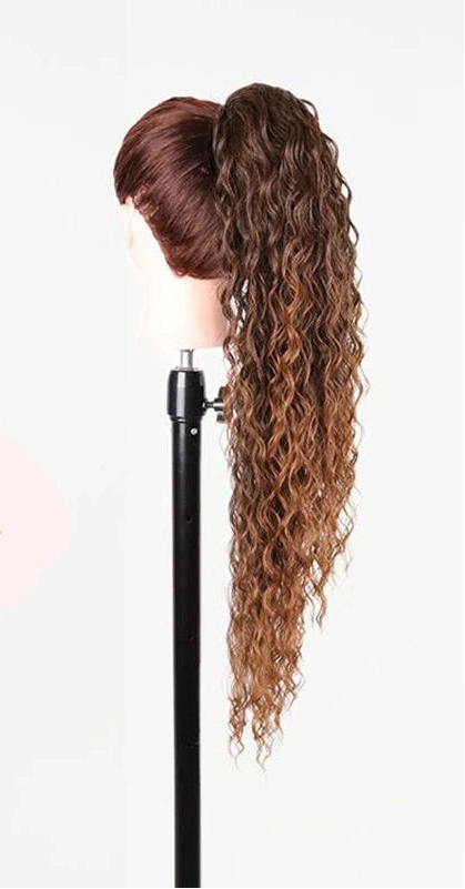 Synthetic Long Water Drawstring Curly Ponytails Hair Extension