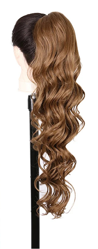 Synthetic Long Water Drawstring Curly Ponytails Hair Extension
