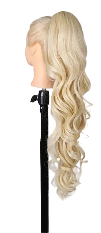 Synthetic Long Water Drawstring Curly Ponytails Hair Extension