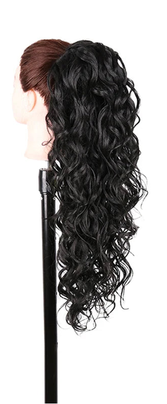 Synthetic Long Water Drawstring Curly Ponytails Hair Extension