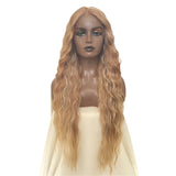 Synthetic Long Wavy Wig ash brown