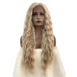 Synthetic Long Wavy Wig ash brown