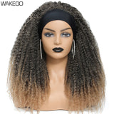 Ash Brown Synthetic Marley Braids Headband Wig