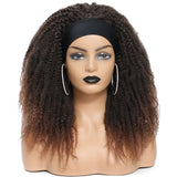 Brown Synthetic Marley Braids Headband Wig