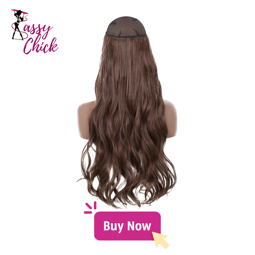 Synthetic No Clip Wave Hair Extensions