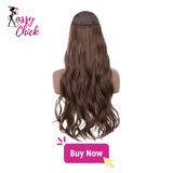 Synthetic No Clip Wave Hair Extensions