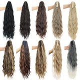 Collection of Synthetic Water Wave Claw Clip Ponytail