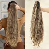 Synthetic Water Wave Claw Clip Ponytail