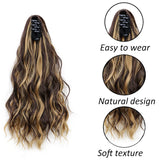 Synthetic Water Wave Curly Claw Clip-in Ponytail Hair Extension