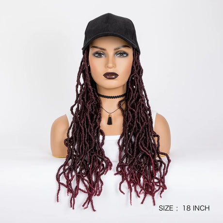 Synthetic Wig Extra Long Soft Braided With Baseball Cap