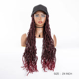 Synthetic Wig Extra Long Soft Braided With Baseball Cap