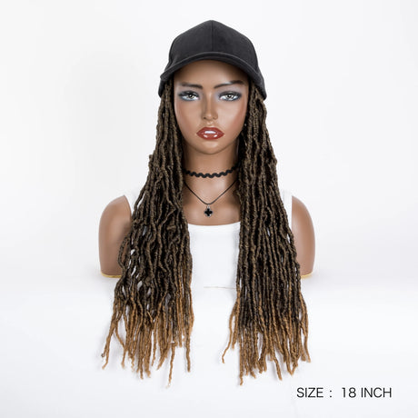 Synthetic Wig Extra Long Soft Braided With Baseball Cap