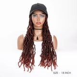 Synthetic Wig Extra Long Soft Braided With Baseball Cap
