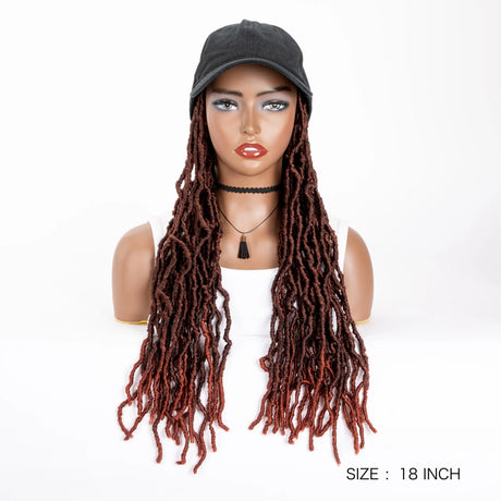 Synthetic Wig Extra Long Soft Braided With Baseball Cap