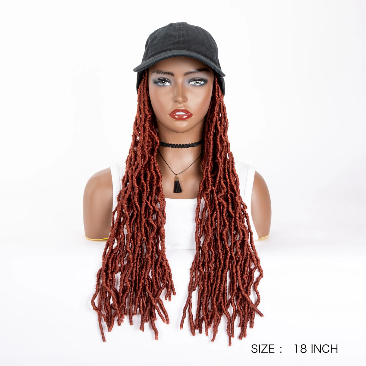 Synthetic Wig Extra Long Soft Braided With Baseball Cap