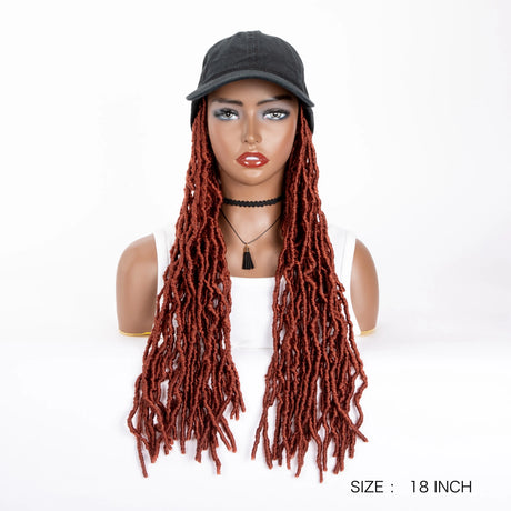 Synthetic Wig Extra Long Soft Braided With Baseball Cap