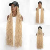 Synthetic Wig Extra Long Soft Braided With Baseball Cap