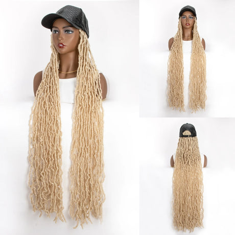 Synthetic Wig Extra Long Soft Braided With Baseball Cap