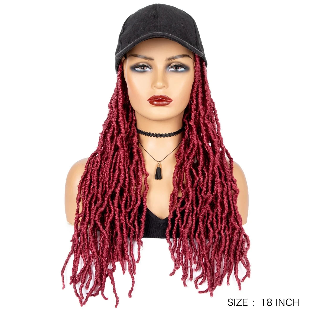 Synthetic Wig Extra Long Soft Braided With Baseball Cap