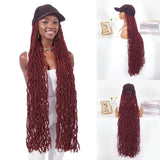 Synthetic Wig Extra Long Soft Braided With Baseball Cap