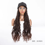 Synthetic Wig Extra Long Soft Braided With Baseball Cap