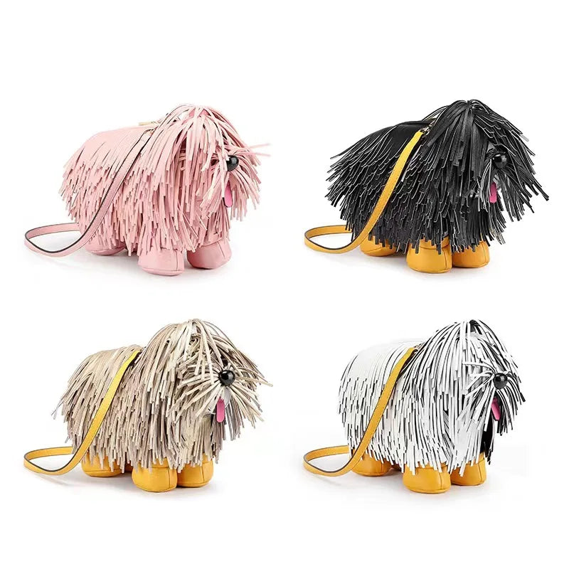 Collection of Tassel Puppy Animal Shape Handbag