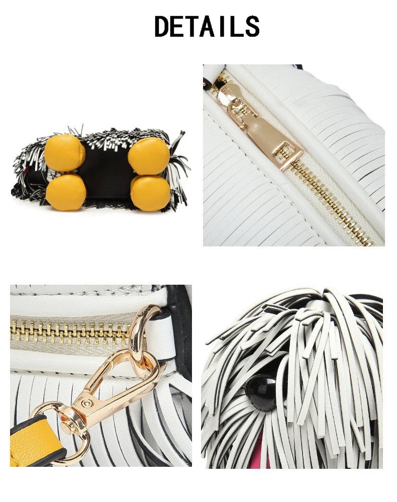 Tassel Puppy Animal Shape Handbag