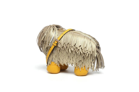 Brown Tassel Puppy Animal Shape Handbag