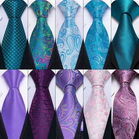 Collection of colorful ties 
