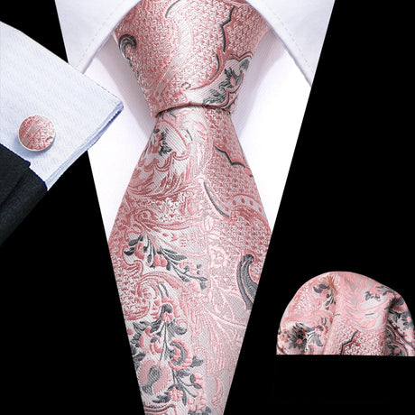orange floral ties 