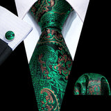 floral green men ties 