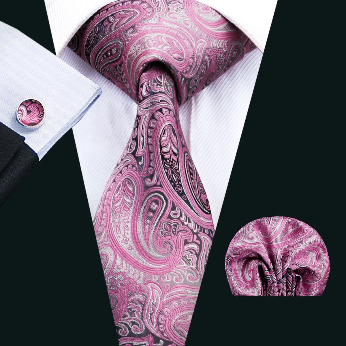 pink floral men ties 
