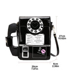 Size of Telephone Shaped Shoulder Bag