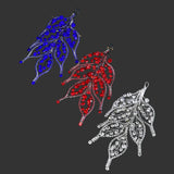 Collection of Tiara Bling Rhinestones Leaf Shape Hair Pieces Accessories