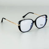 black gold Transparent  Anti Blue Light Square Eyewear