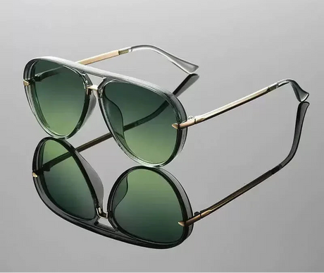Green Trendy Candy Color Pilot Sunglasses